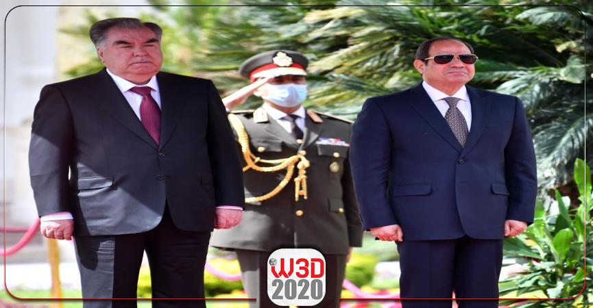 الرئيس السيسي ورئيس طاجيكستان
